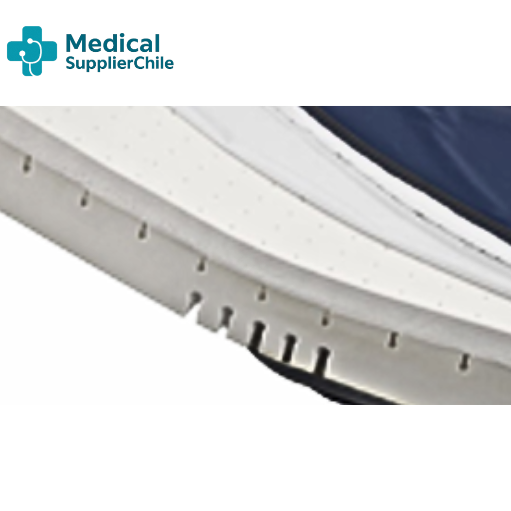 detalle espuma perfilada colchón clínico flexible para catre articulado y ventilación